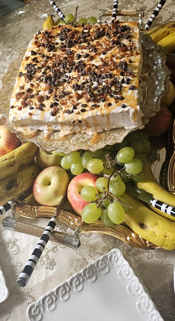 Dessert et fruits de réception