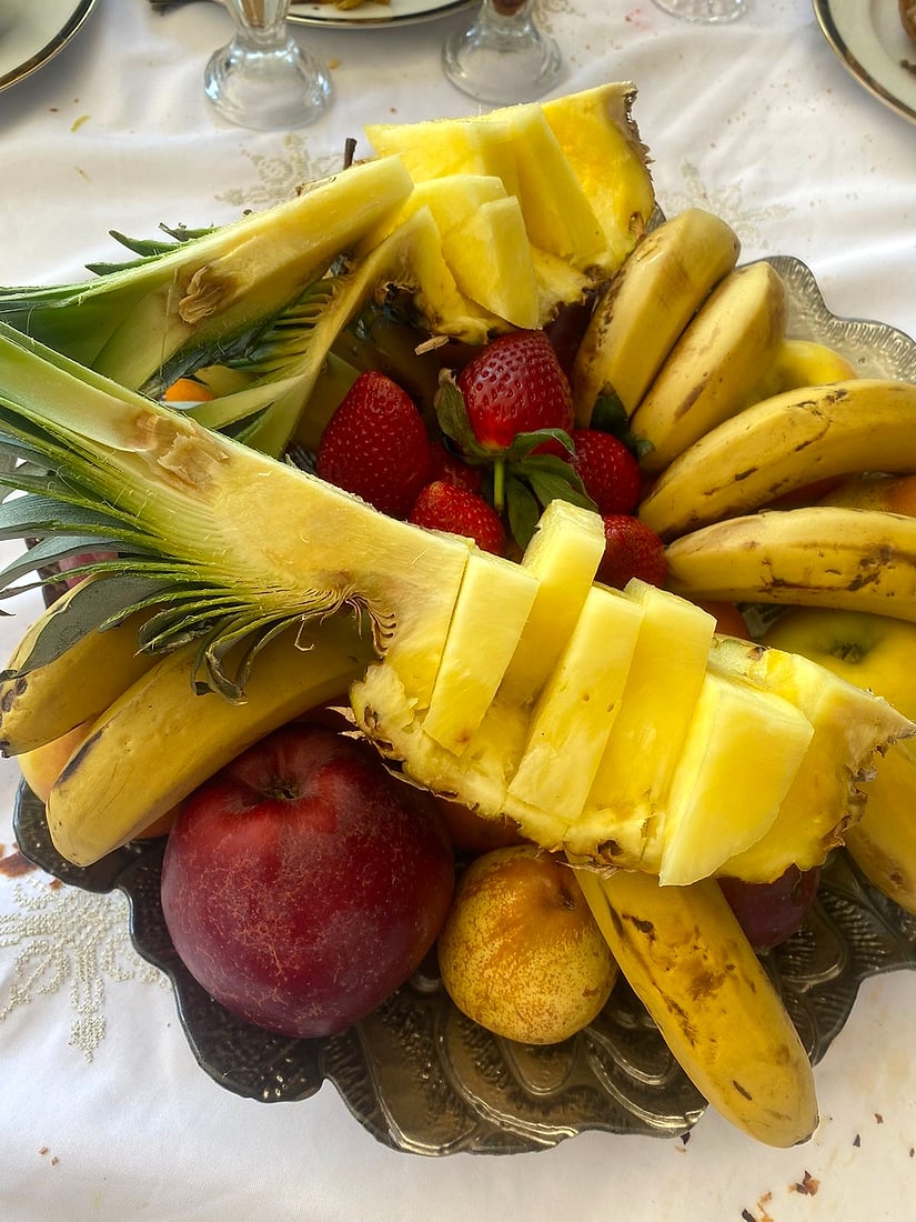Corbeille de fruits raffinée